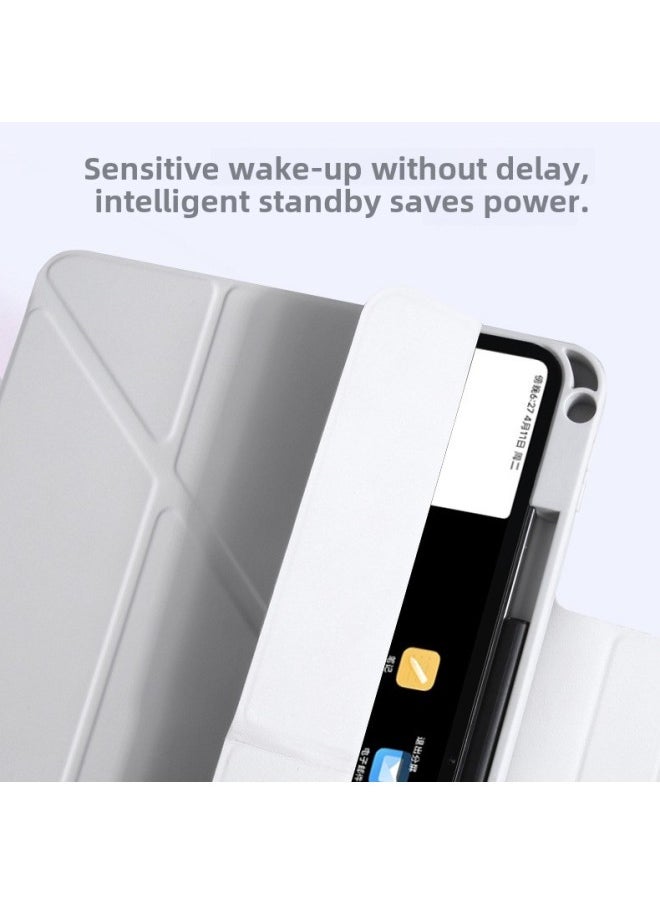 Generic - Xiai Flat Panel 720 Magnetic Protective Cover 3 Y Folding 6SPro Rotating 56Pro Horizontal And Vertical Screen 12.4 For Drop 12-Color:White Ice Blue -Applicable Models:Xiaipad 7/7pro( 11.2inch ) - Image 1