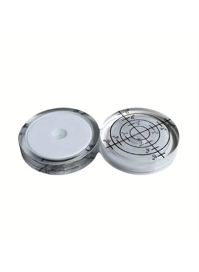Blue Acrylic Horizontal Bubble Levels 6pcs Large Diameter Clear Markings Construction DIY Craft Projects - Image 4