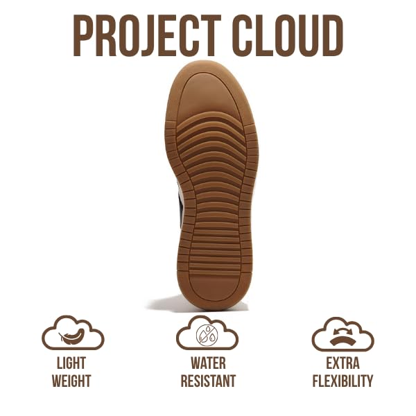 Project Cloud أحذية منصة مشروع كلاود للنساء - حذاء نسائي خفيف الوزن مع نعل ميموري فوم - أحذية نسائية غير قابلة للانزلاق - أحذية منصة نسائية (نيتا، أبيض، 9) - Image 4