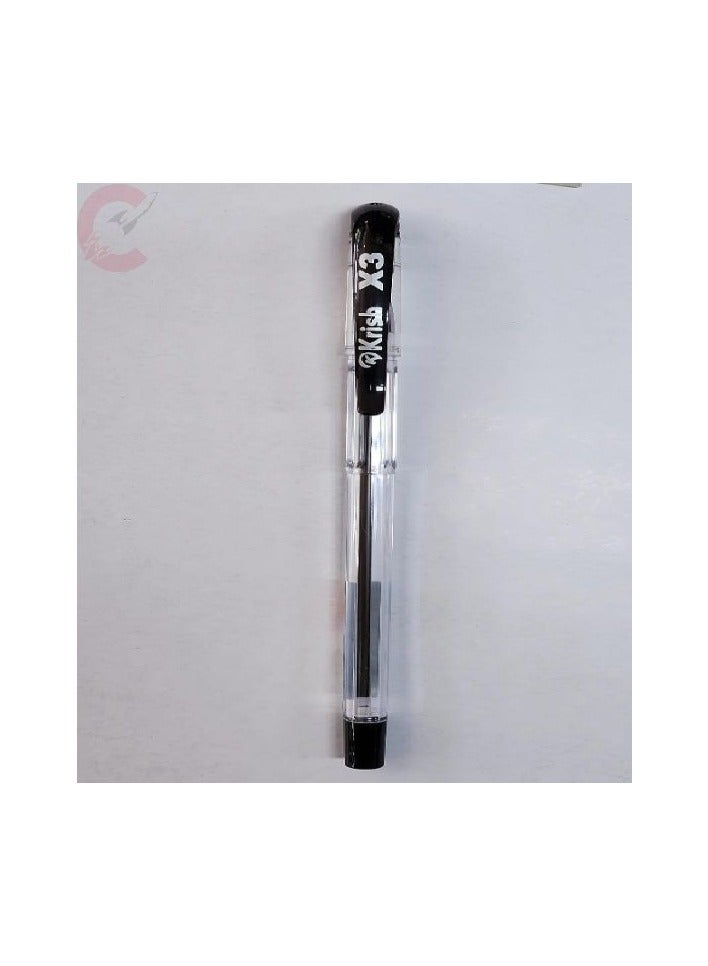 كريش قلم حبر جاف كريش X3، 0.7 ملم، أسود، عبوة من 50 قلمًا - Image 2