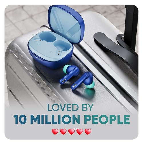 Mivi DuoPods Sync in Ear Earbuds | 60H Playtime Bluetooth Earphones Wireless | Earbuds ENC for Clear Calls | 13mm Drivers Ear Buds Wireless | Gaming Mode | BT 5.3 TWS ENC Earbuds Style | Earpods - Image 3