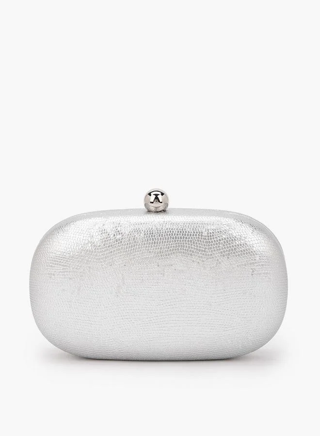 Flora Bella Textured Clutch with Detachable Chain Strap Ramadan Collection