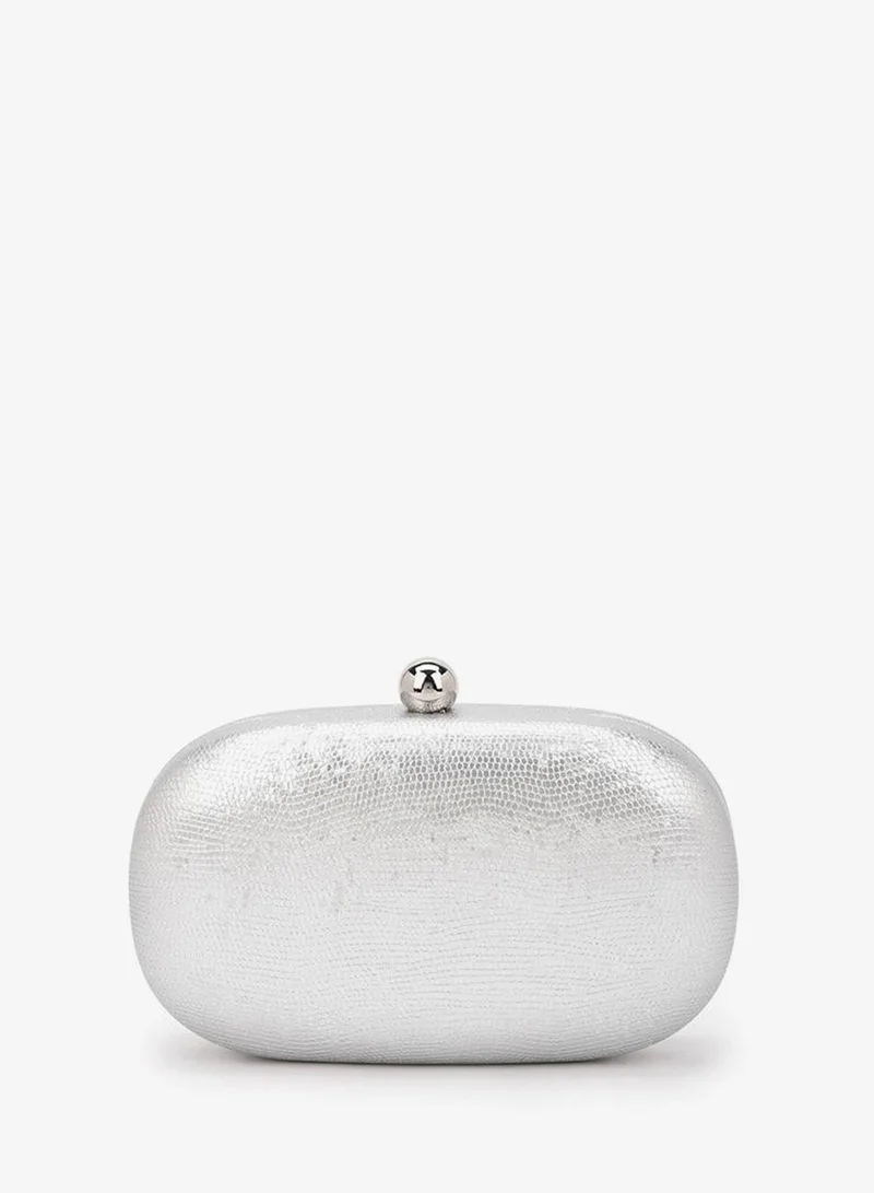 Flora Bella Textured Clutch with Detachable Chain Strap Ramadan Collection