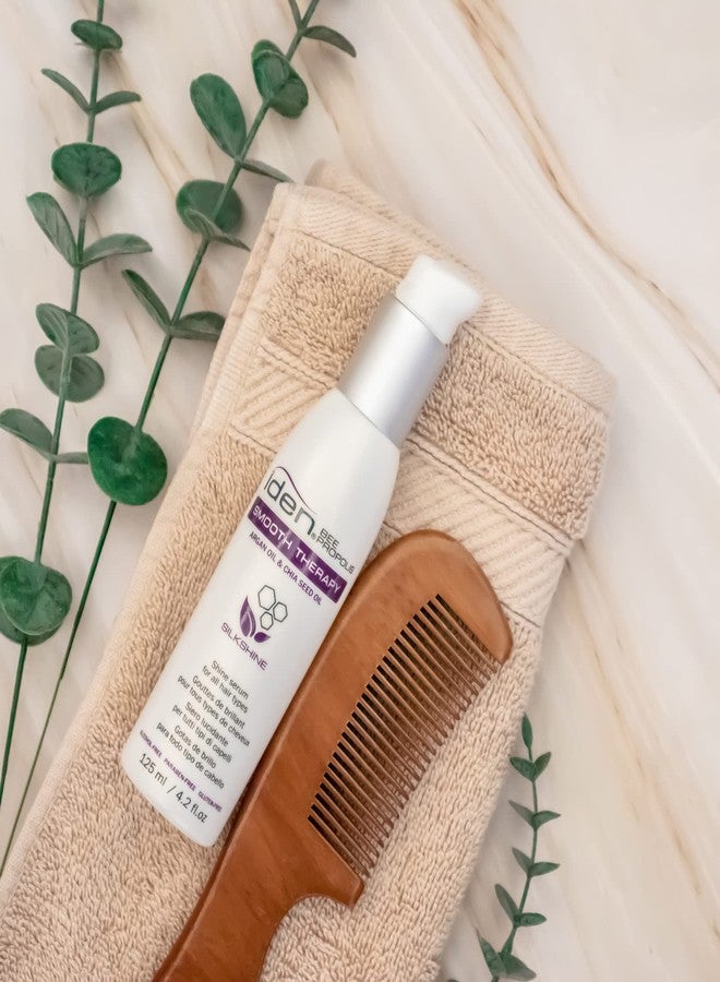 IDEN Bee Propolis Smooth Therapy Silkshine, Shine Serum, Controls Frizz, Argan Oil & Sweet Almond Oil, 4.2 fl.oz - Image 2