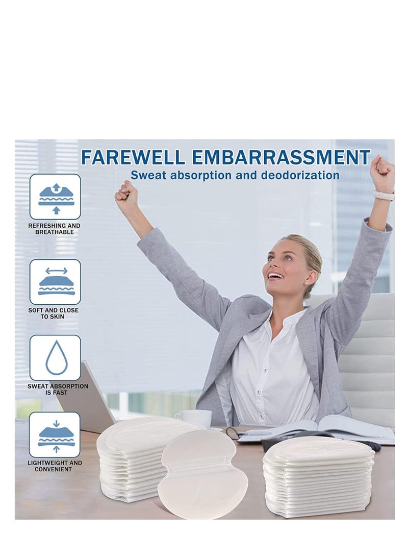 MOSH Underarm Sweat Pads, 60Pcs Disposable Underarm Shields Pads for Clothing Sweating Comfortable Unflavored Non Sweat Armpit Protection, Comfortable Unflavored, Non Visible - Image 5