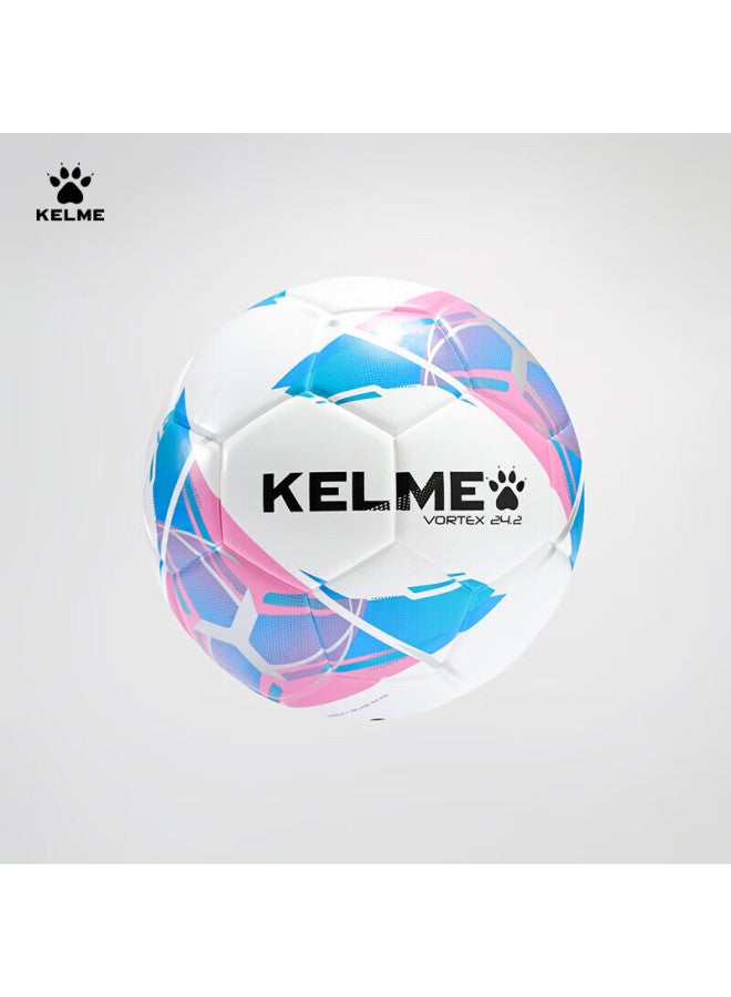 Kelme Heat-bonded Youth Professional Match Training Durable Standard Size 4 Football Pink Blue Size 4 - Image 1
