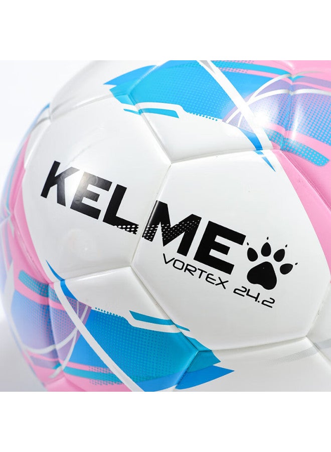 Kelme Heat-bonded Youth Professional Match Training Durable Standard Size 4 Football Pink Blue Size 4 - Image 4