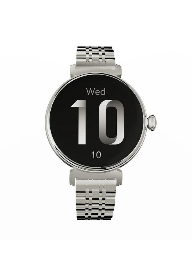 HiFuture Aura Smart Watch for Women’s with 1.04 Inch AMOLED Screen, Silver  - Image 1
