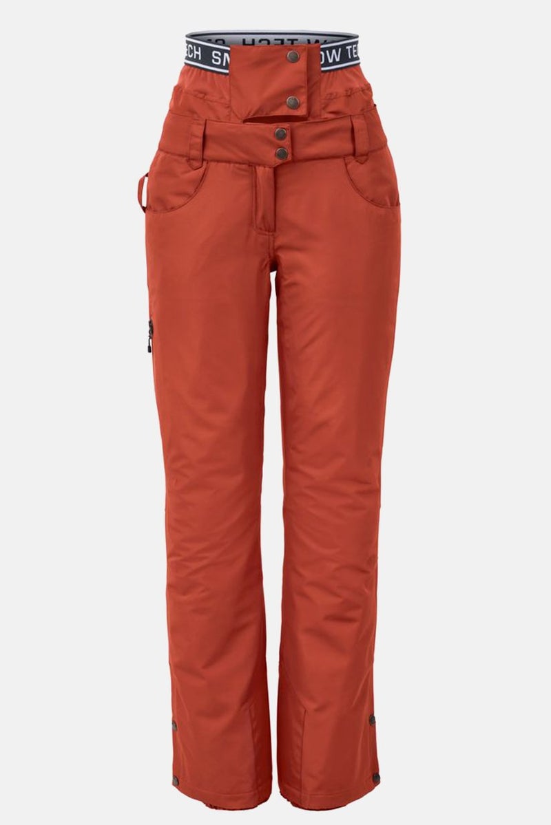 Tchibo Women Sportswear Fit Ski And Snowboard Pants, Orange  - Image 3