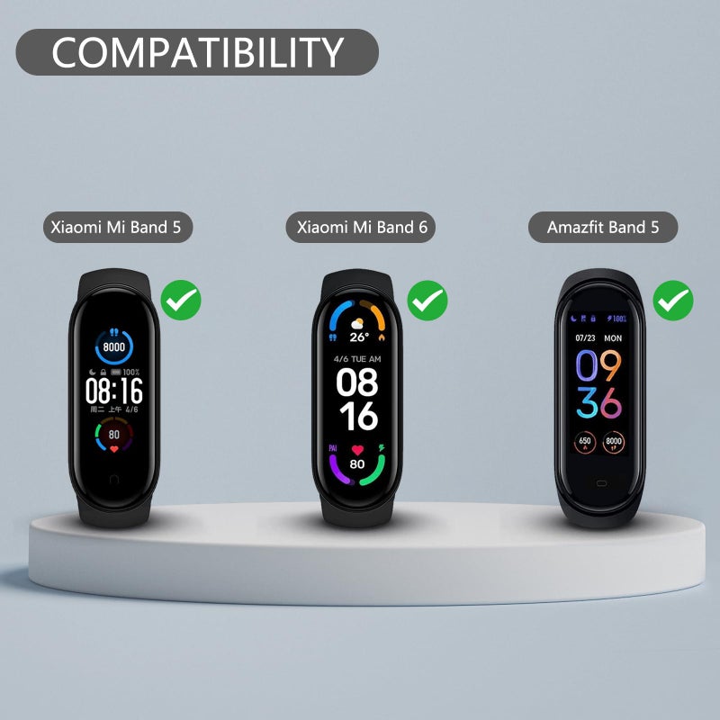 Meliya أشرطة ميليا لاستبدال حزام Amazfit Band 5 للنساء والرجال، حزام رياضي ناعم من السيليكون متوافق مع ملحقات Amazfit Band 5 (صبار) - Image 2