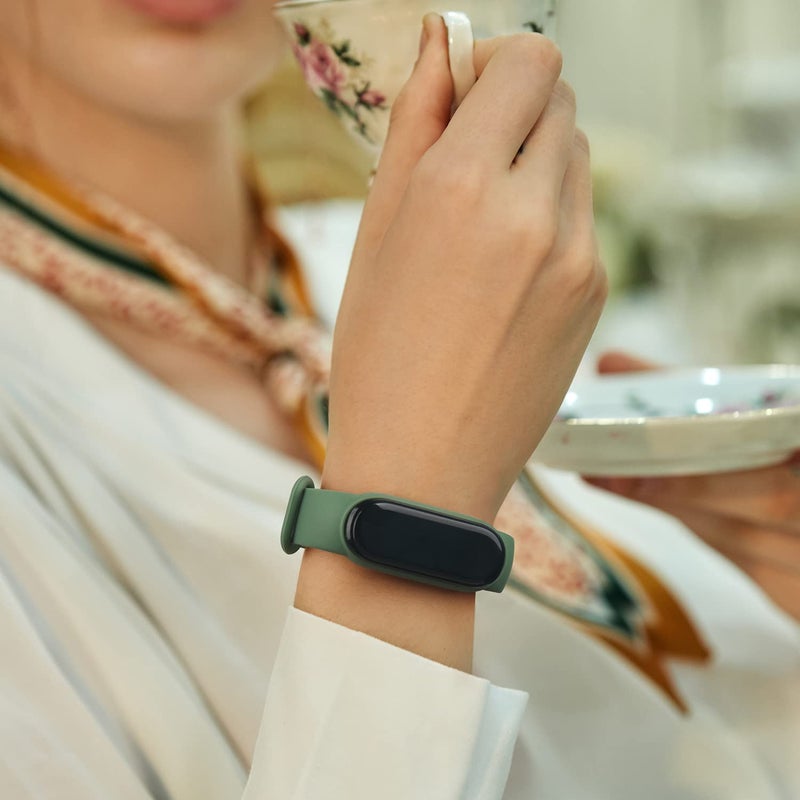 Meliya أشرطة ميليا لاستبدال حزام Amazfit Band 5 للنساء والرجال، حزام رياضي ناعم من السيليكون متوافق مع ملحقات Amazfit Band 5 (صبار) - Image 4