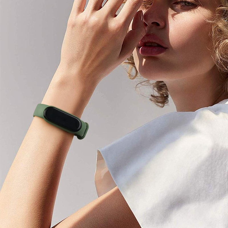 Meliya أشرطة ميليا لاستبدال حزام Amazfit Band 5 للنساء والرجال، حزام رياضي ناعم من السيليكون متوافق مع ملحقات Amazfit Band 5 (صبار) - Image 3