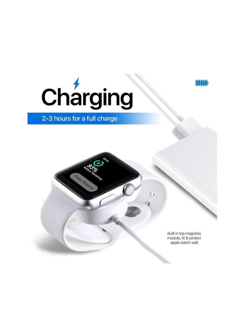 Phone Planet Wireless Charger Compatible for Watch Series 6, 5, 4, 3, 2, 1 Magnetic Charging Cable Fast Charging Portable - Image 1