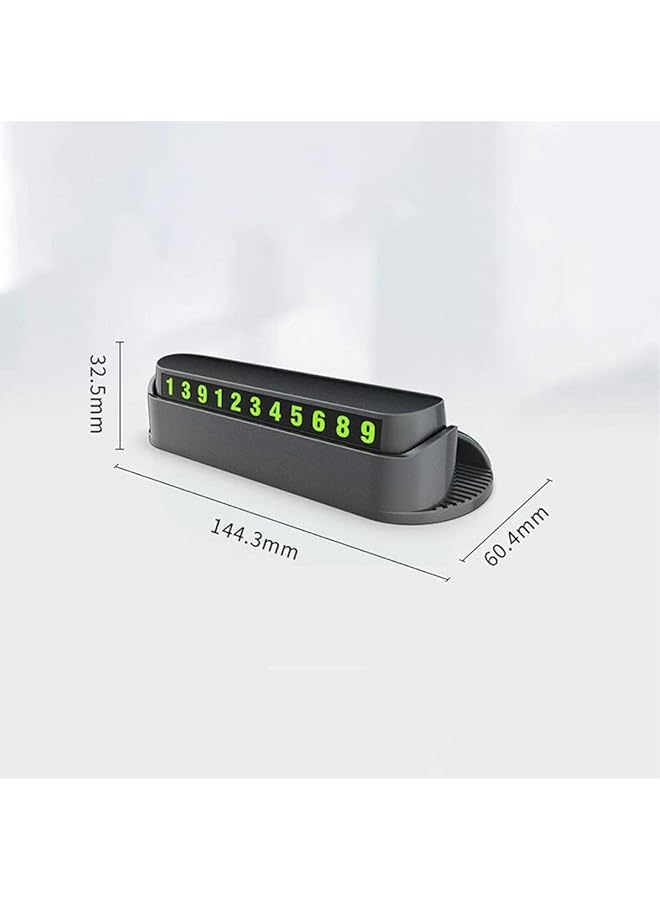 Trands Tr-Ho893 Car Phone Holder With Parking Card, Black - Image 4