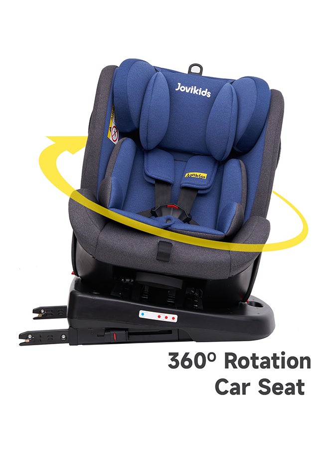 Jovikids - Rotating Angela Safety Baby Car Seat With Isofix And Top Tether, 360 Degree Swivel Child Seat, 0/1/2/3, 0 - 12 Years Old, ECE R44/04, Blue - Image 1
