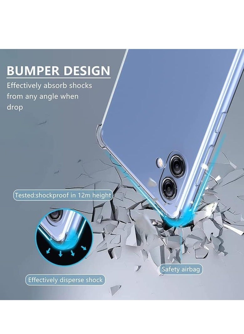 BORTONY Samsung Galaxy A06 Case Transparent Soft Flexible TPU Galaxy A06 Cover Anti Drop Shockproof Bumper Protective Case Samsung Galaxy A06 - Image 4