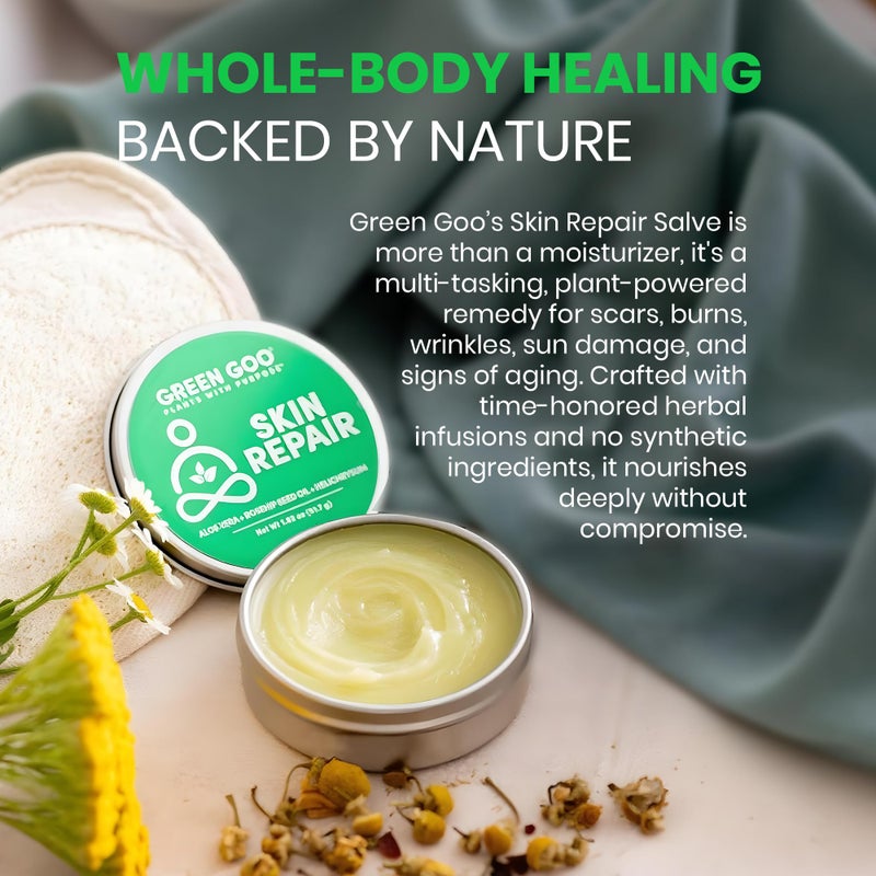 Green Goo Natural Skin Care Salve, Skin Repair and Protection, 1.82-Ounce Large Tin - Image 5