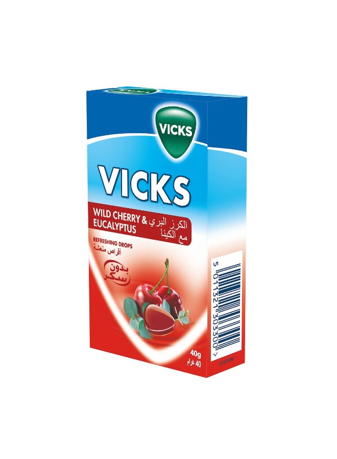 فكس فيكس أقراص لإلتهاب الحلق بنكهة الكرز البري والأوكالبتوس - Image 2