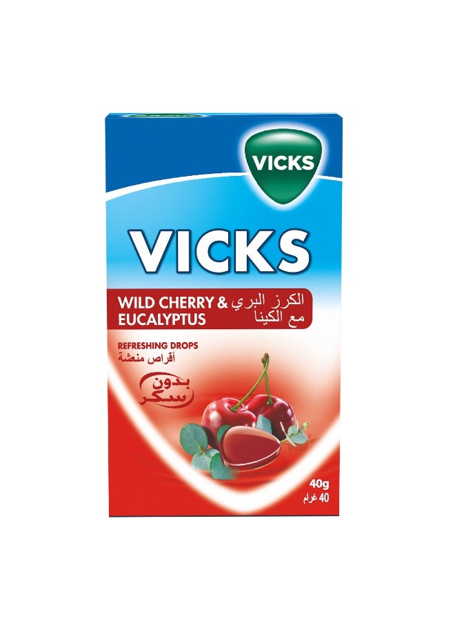 فكس فيكس أقراص لإلتهاب الحلق بنكهة الكرز البري والأوكالبتوس - Image 1