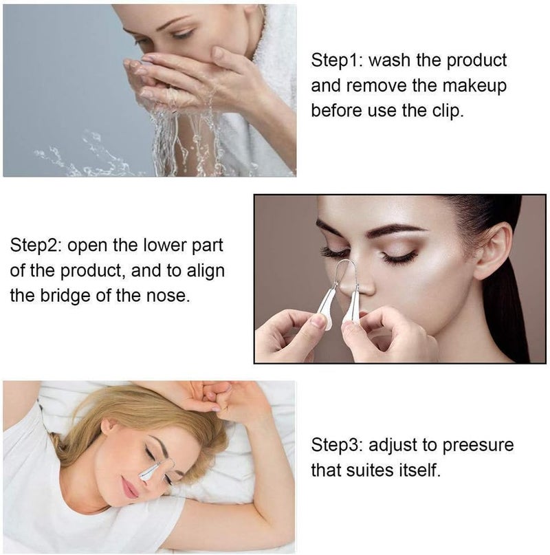 كبلجنيغ مشبك تشكيل الأنف، أداة رفع الأنف السحرية للتجميل، جهاز نحت الأنف الخالي من الألم، أداة رفع عالية (أبيض) - Image 5