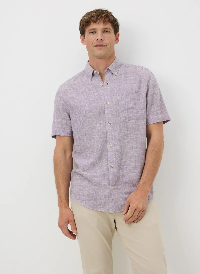 Matalan Lilac Linen Yarn Shirt