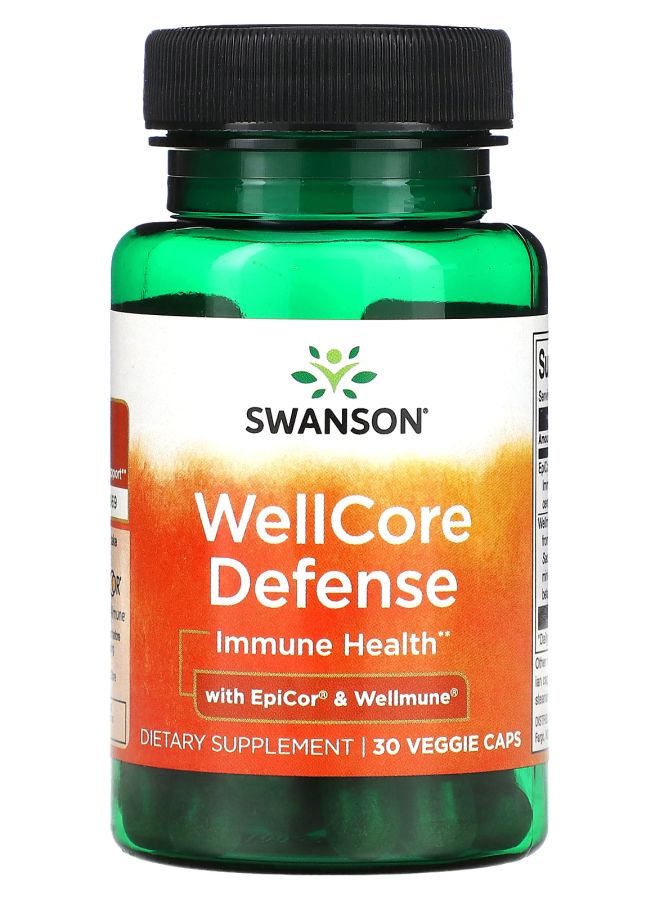 SWANSON WellCore Defense with Epicor & Wellmune 30 Veggie Caps