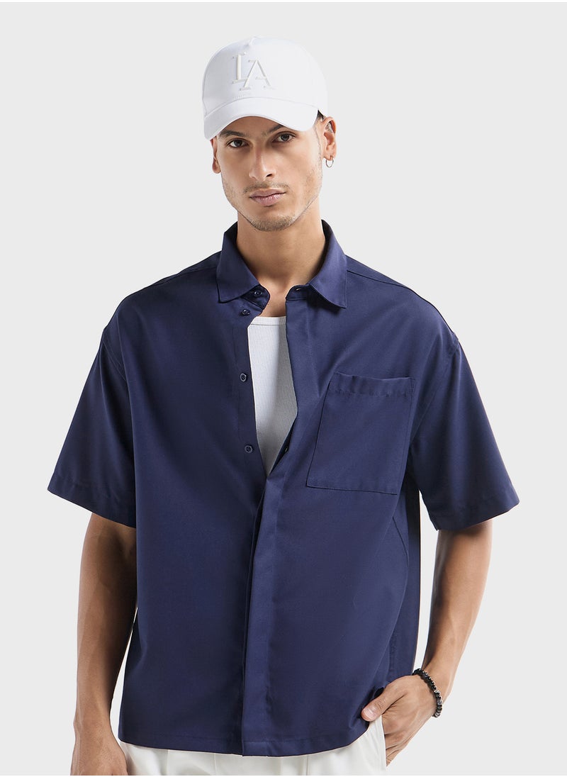 FAV Regular Fit Solid Shirt  - Image 1