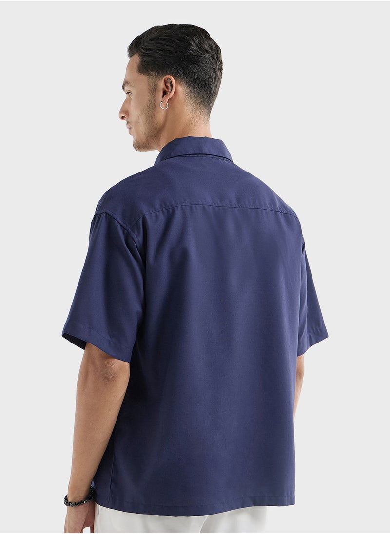 FAV Regular Fit Solid Shirt  - Image 2
