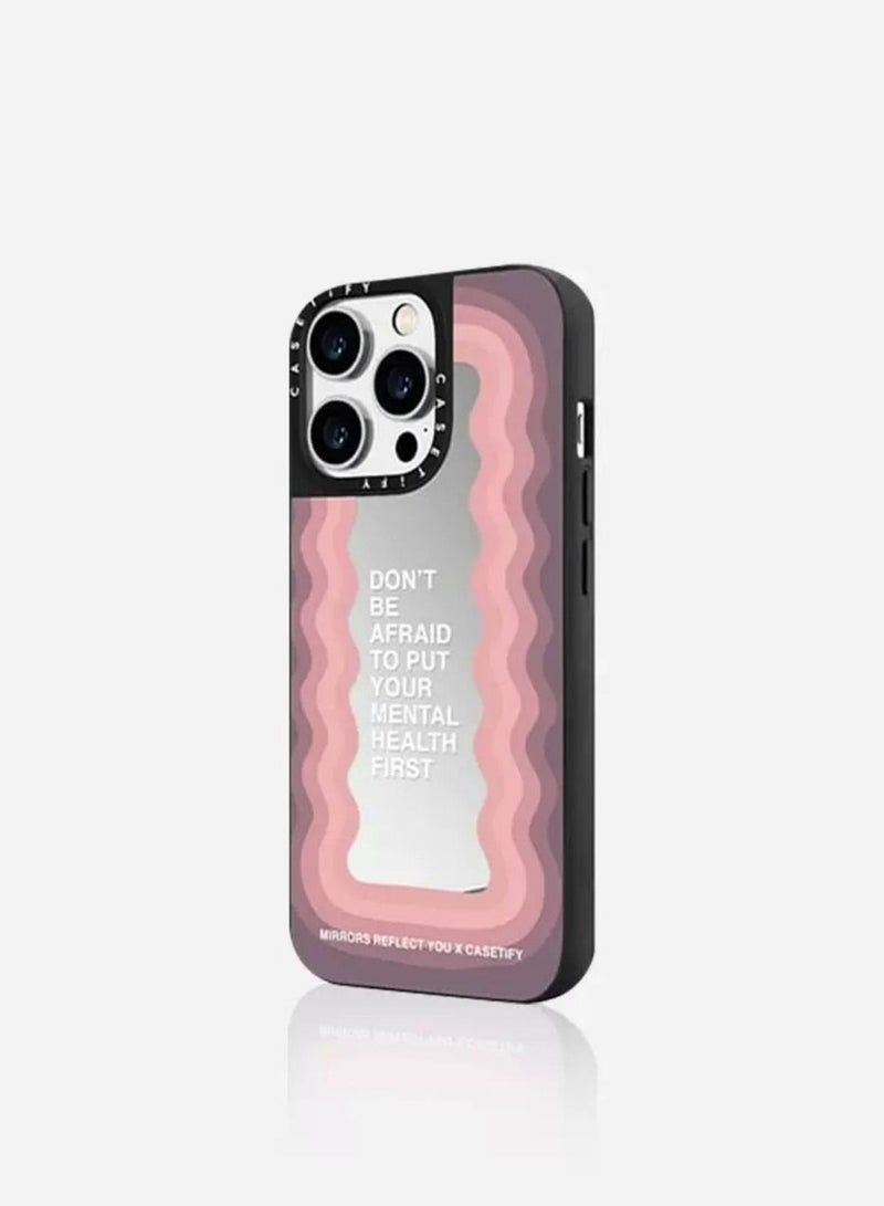 Casetify Don't Be Afraid By Mirrors Reflect You iPhone 13 Pro Protective Case Cover - Image 2