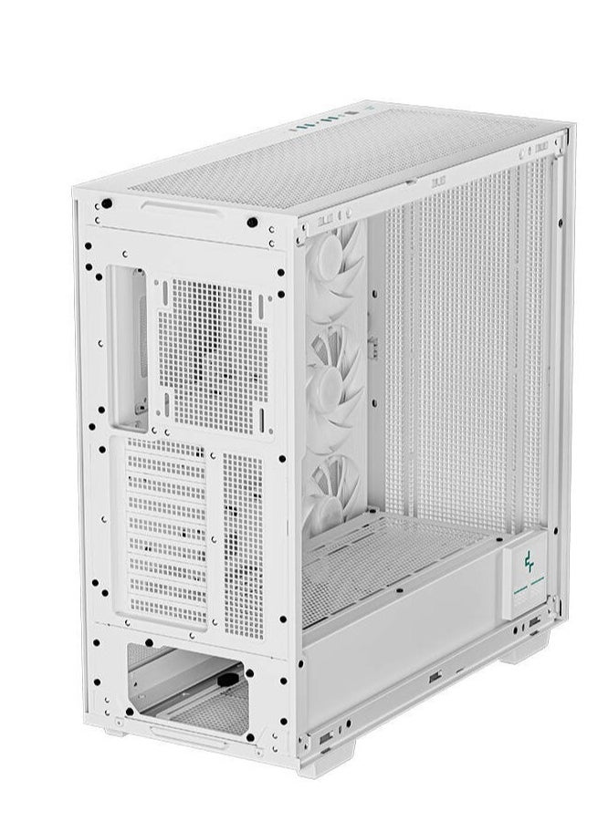 DEEPCOOL - Morpheus Full Tower ATX+ PC Case, Tempered Glass Side Panel, Up to 420mm Radiator, Real-time Digital Display, 1* 420mm ARGB Fan, 4* USB 3.0 / 1* USB Type-C, White | R-MORPHEUS-WHAPA1-G-1 - Image 1