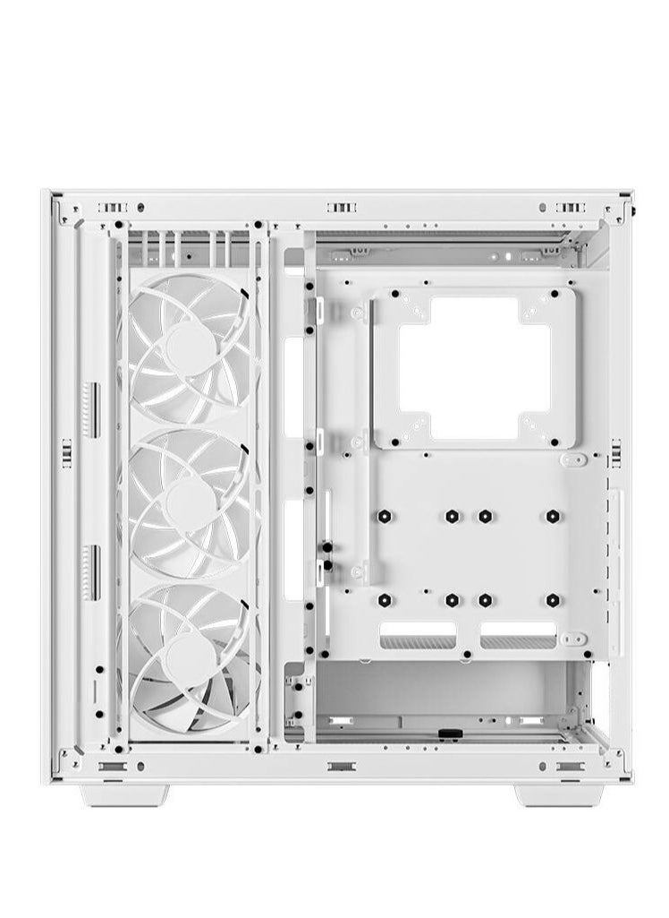 DEEPCOOL - Morpheus Full Tower ATX+ PC Case, Tempered Glass Side Panel, Up to 420mm Radiator, Real-time Digital Display, 1* 420mm ARGB Fan, 4* USB 3.0 / 1* USB Type-C, White | R-MORPHEUS-WHAPA1-G-1 - Image 1