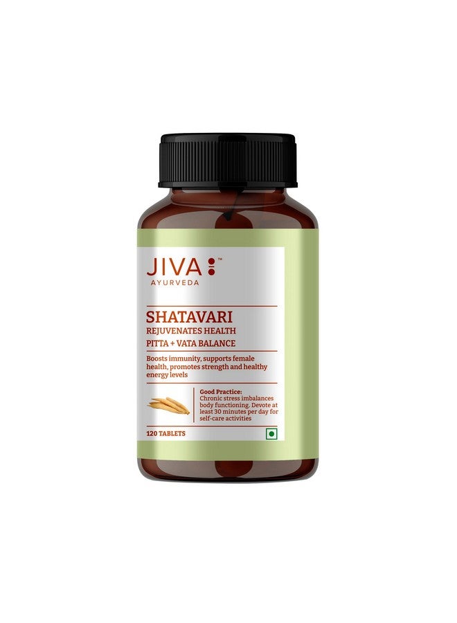 Jiva Shatavari Tablets 500gm | 100% Pure & Natural | Helps to Booss Immunity | Goodness of Shatavari, Babool, Maize & Starch | For Men & Women - 120 Tablets (Pack of 2) - Image 2
