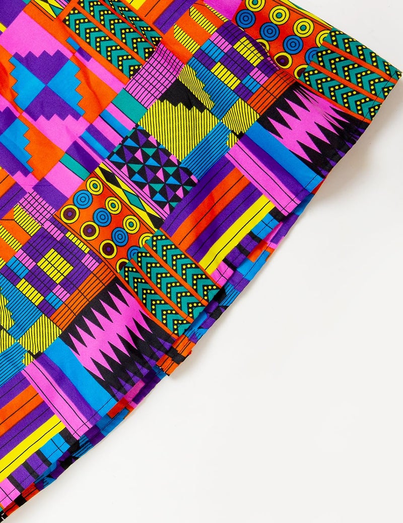 SHENBOLEN Women African Print Skirt Ankara Maxi Skirt Dashiki Skirt(One Size,N) - Image 3