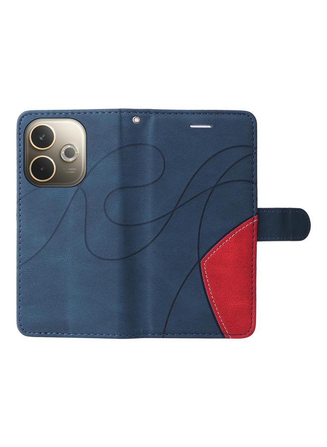 erorex Case For OPPO A5 Pro 5G Global Dual-color Splicing Flip Leather Phone Case - Image 4