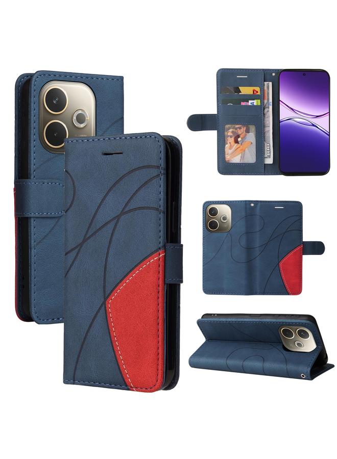 erorex Case For OPPO A5 Pro 5G Global Dual-color Splicing Flip Leather Phone Case - Image 1