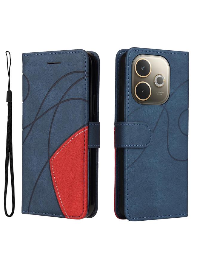 erorex Case For OPPO A5 Pro 5G Global Dual-color Splicing Flip Leather Phone Case - Image 2