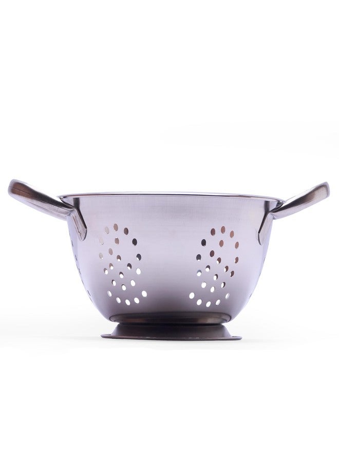 Amco 3-Piece Stainless Steel Colander Set - Multiple Sizes - 1.5, 3, 5 Quart - Durable, Professional Grade Design with Handles for Easy Transfer - Ideal Kitchen Strainer for Cooking & Washing - Image 3