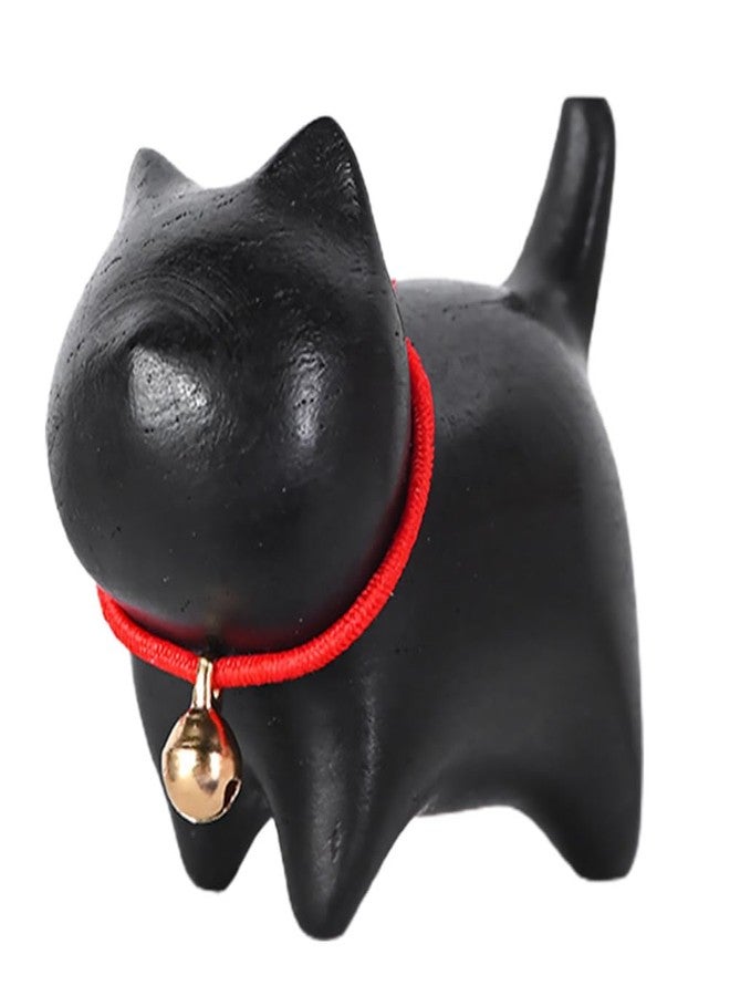 IMIKEYA Wooden Cat Chopstick Rest - Cute and Practical Cat Figurine Holder for Chopsticks, Brushes, Pens & More – Ideal Gift for Home and Office Decoration - Image 1
