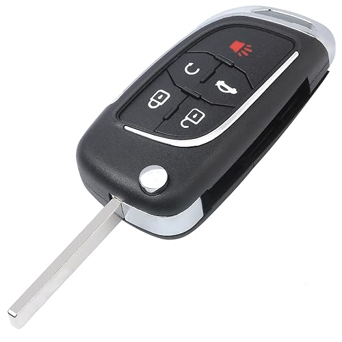 Keyecu Modified 5 Button Flip Remote Key Shell Case for Chevy Camaro Cruze Equinox Malibu ,Just a Key Shell - Image 4