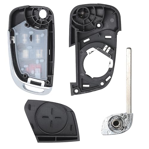 Keyecu Modified 5 Button Flip Remote Key Shell Case for Chevy Camaro Cruze Equinox Malibu ,Just a Key Shell - Image 3