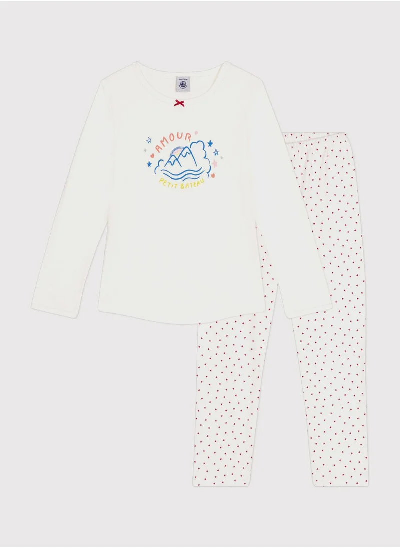 Petit Bateau Kids Graphic Pyjama Set