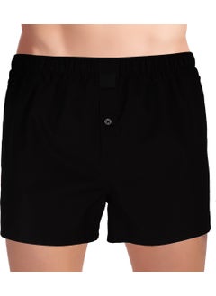 The Don Black Color Slit Woven Men's Boxer 