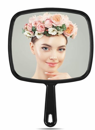 Hand Mirror, Makeup Mirror, Extra Large Black Handheld with Handle, Barber Hairdressing Handheld with Handle for Salon - pzsku/Z360460583155AF4F0AFFZ/45/_/1717056426/18768a88-20d3-491d-9715-882730394cd4