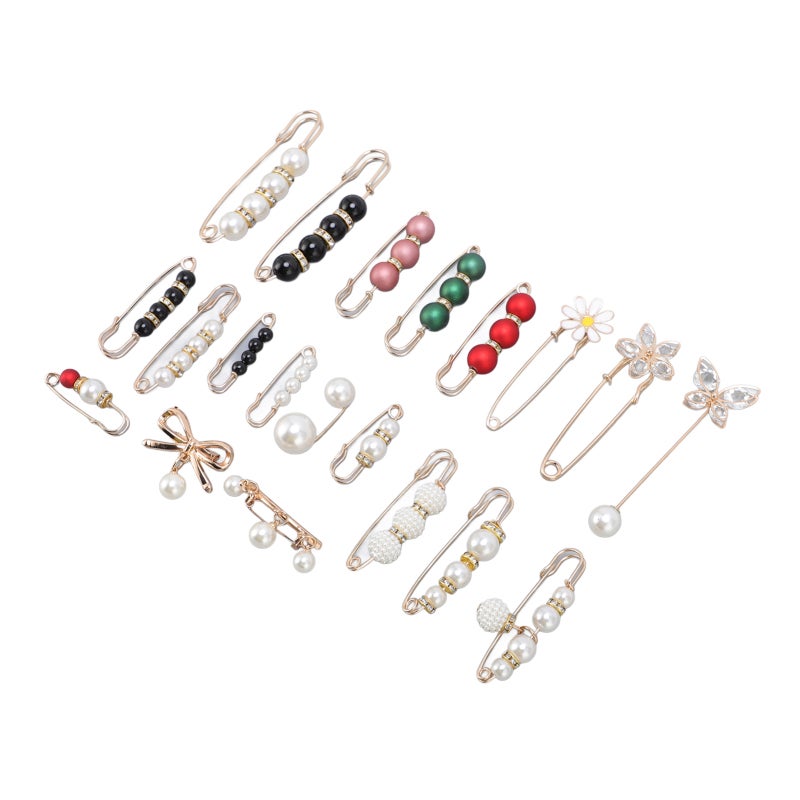 Pearl Brooch Pants Waist Clips: Adjustable Clothing Tightener - 20 Pieces With Secure End Design, Stylish Functional Clothing Fastener for Home Wardrobe, Weddings, Parties & Masquerades - Image 4