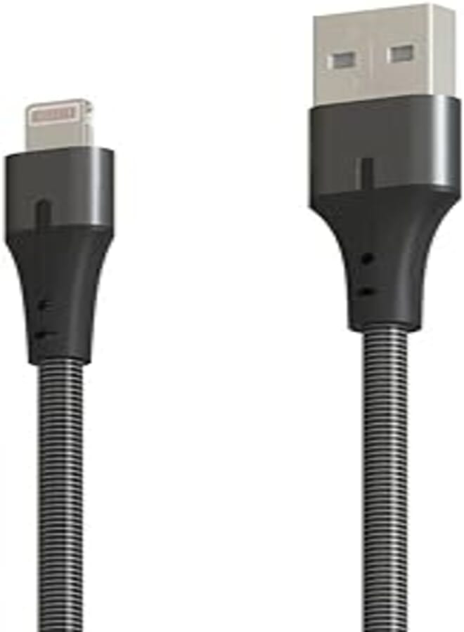 L'avvento (MX53B) MFI Cable iPhone With Metal Connector Apple Certified 1M - Black