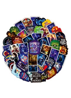 AVENGERS 50-Piece Avengers Superheroes Waterproof Stickers, HD Fine Color Printing, Vinyl Waterproof Stickers for Laptop,Skateboard, Water Bottles,Computer,Phone,Guitar, Stickers for Kids Teens Adult  - Image 2