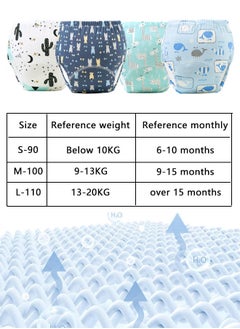 Super ZYouth 4 Pieces Baby Potty Training Pants, Cloth Diaper for Boy and Girls, Breathable Potty Training Underwear, Size 100 / 110  - Image 2