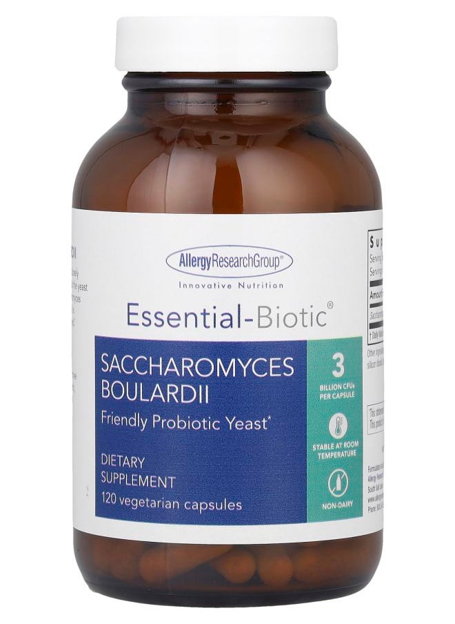 Allergy Research Group - Essential-Biotic® Saccharomyces Boulardii 120 Vegetarian Capsules - Image 1