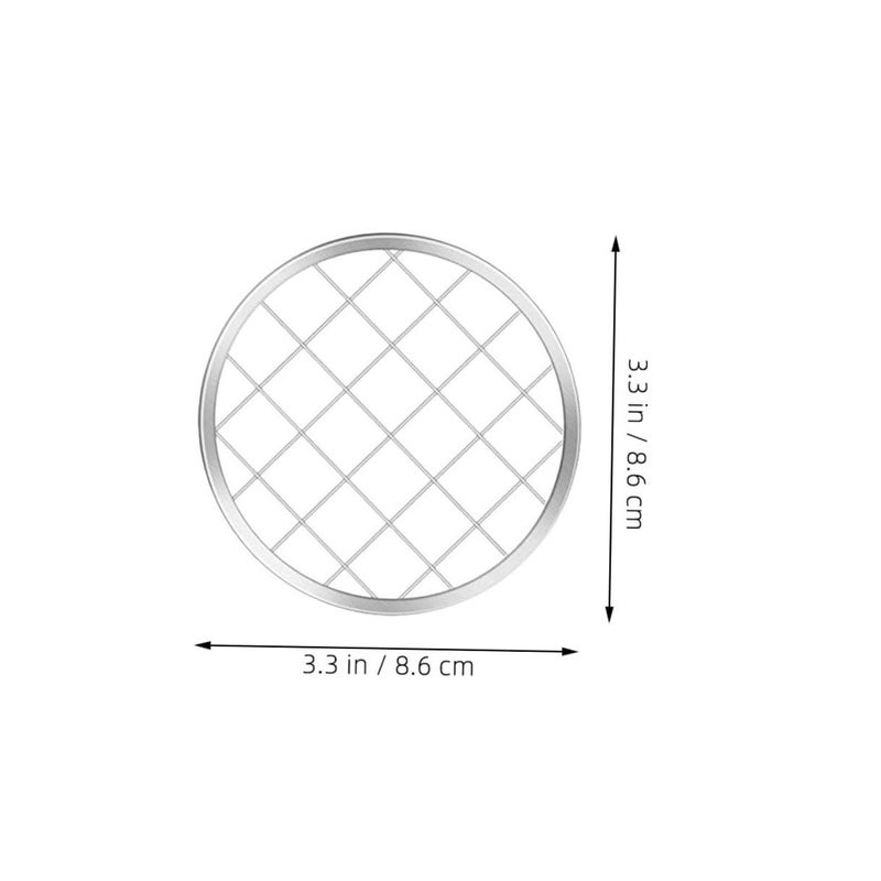 6pcs 86mm Metal Mesh Floral Grid Screw On Lid For Mason Jar Decor And Storage - Image 3