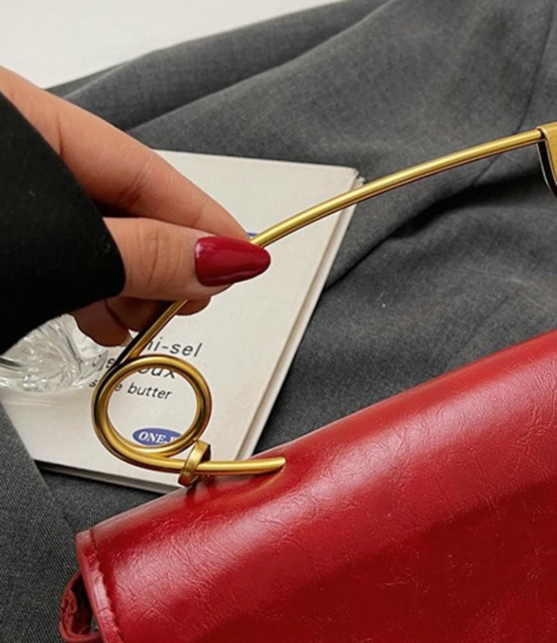 Hzxsny 2025 Trendy Tote Bag Womens Paper Clip Small Top Handle Purse Hobo Clutch Faux Leather Crossbody Bag Shoulder Handbag Purse - Image 4